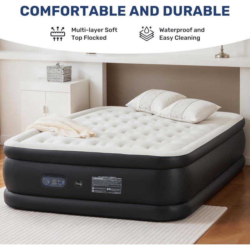 Simple Deluxe Queen Size Air Mattress with Built-in Electric Pump