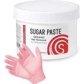 Sugaring Paste Package - 12oz Sugaring Paste for sensetive Skin and Set of Gloves (4 Pieces)