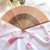 GFM® Bamboo Silk Handheld Folding Chinese Hand Fans for Summer,