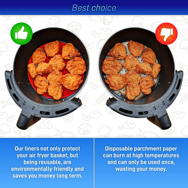 Air Freyer Liners - Paquete de 3 fundas de silicona