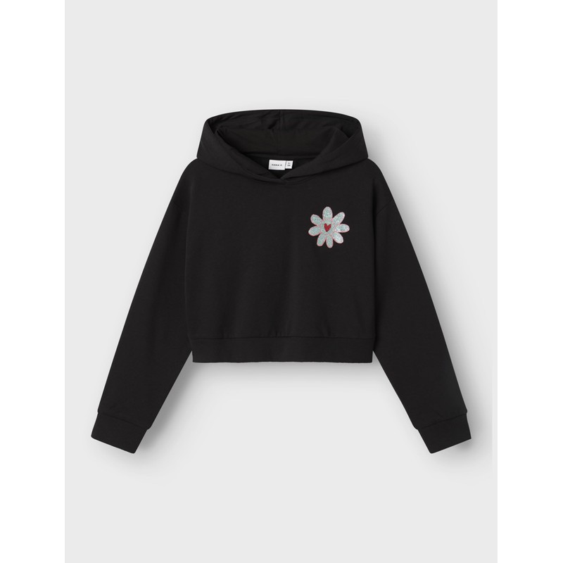 NAME IT Ragazza Nkfkory LS Crop RLX SWE Wh Bru