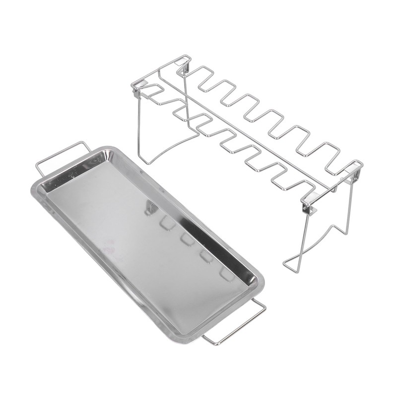 Chicken Wing Leg Rack Stainless Steel Foldable BBQ Rack Portable