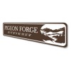 Pigeon Forge Coordinates Sign - 3 x 13