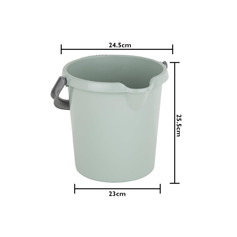 (Set of 3) High Grade 5L Litre Silver Sage Plastic