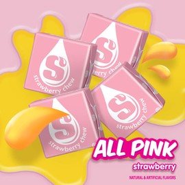 STARBURST All Pink Chewy Candy Bulk Pack, Fruit Chews, Sharing Size, 15.6 Ounce, Pack of 6