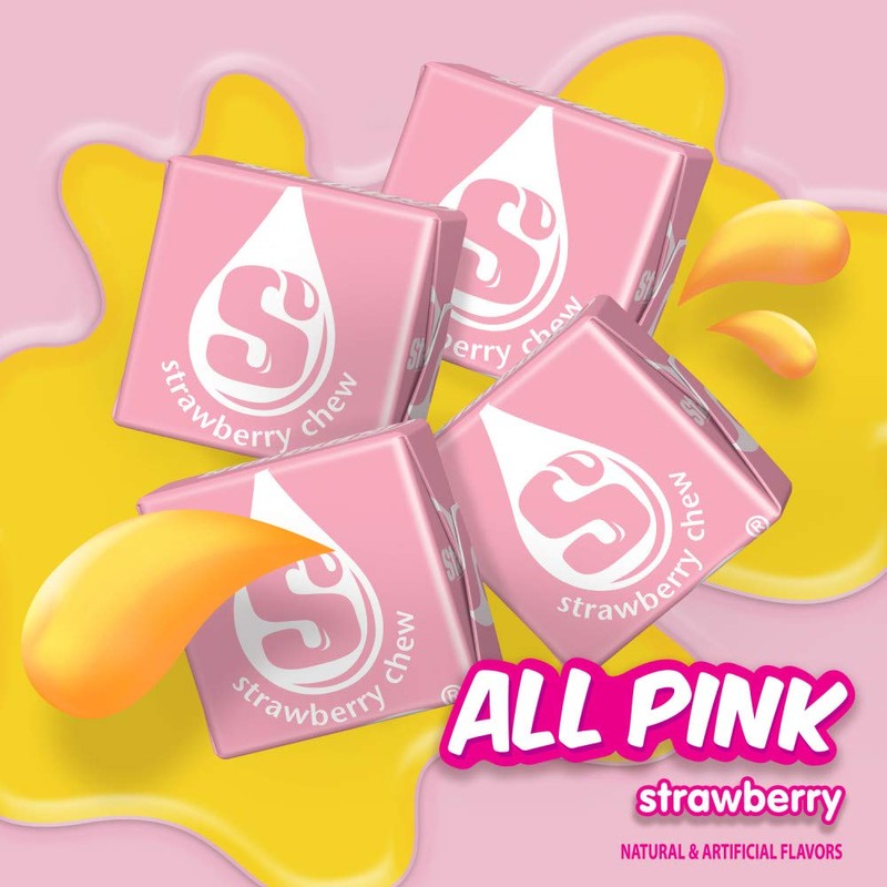 STARBURST All Pink Chewy Candy Bulk Pack, Fruit Chews, Sharing