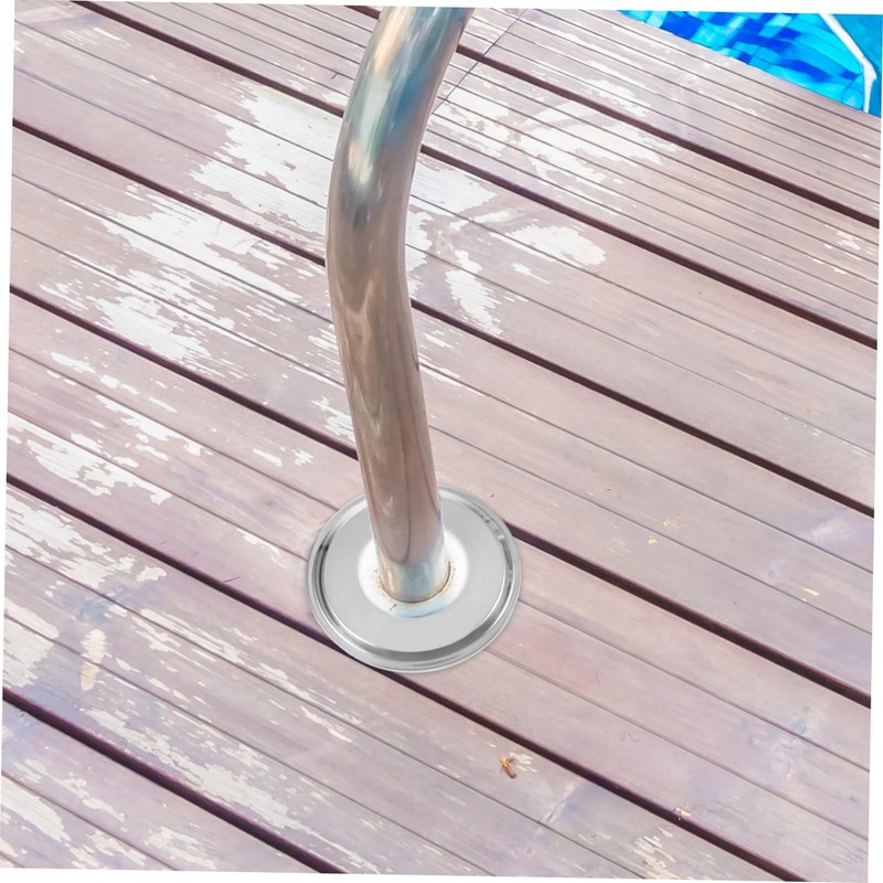 TEHAUX 4Pcs Heavy Duty Stainless Steel Pool Handrail Cover for