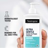 Neutrogena Ultra Gentle Cream-to-Foam Daily Facial Cleanser, Transforms from a