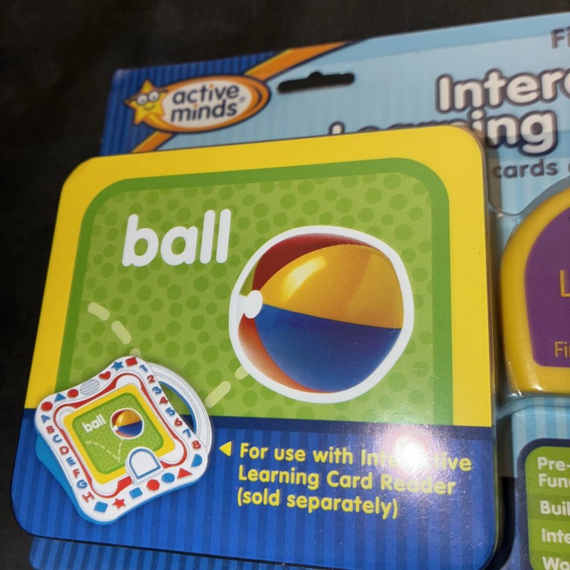 Active Minds Interactive Learning Cards First Words New