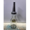 Gulf Motor Oil Bottle Spout Cap Glass Vintage Style Gas