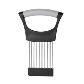 Stainless Steel Onion Holder with Tines for Cutting Vegetables Comb Chopper Vegetable Cutter Comb for Tomatoes, Cucumbers, Lemons, Onions and More
