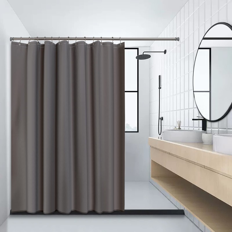 TENOVEL Never Rust 304 Stainless Steel Shower Rings, Rustproof Shower