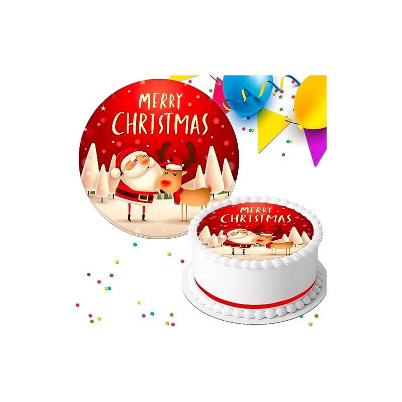 MERRY CHRISTMAS SANTA & RUDOPLH MERRY CHRISTMAS SANTA & RUDOPLH