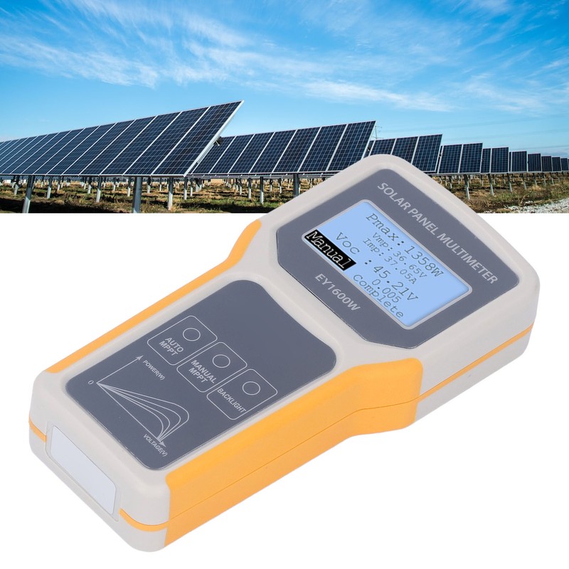 Solar Panel MPPT Tester 5‑1600W 0‑60A Photovoltaic Panel Multimeter with