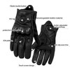 FXC - Guantes de cuero premium para motocicleta de dedo