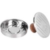 Fdit - Juego de 2 moldes antiadherentes para hamburguesas de