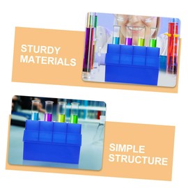 FELTECHELECTR 2pcs Test Tube Holder Storage Box Tube Case Slots for Slots for Easy Sample Identification for Laboratory Use