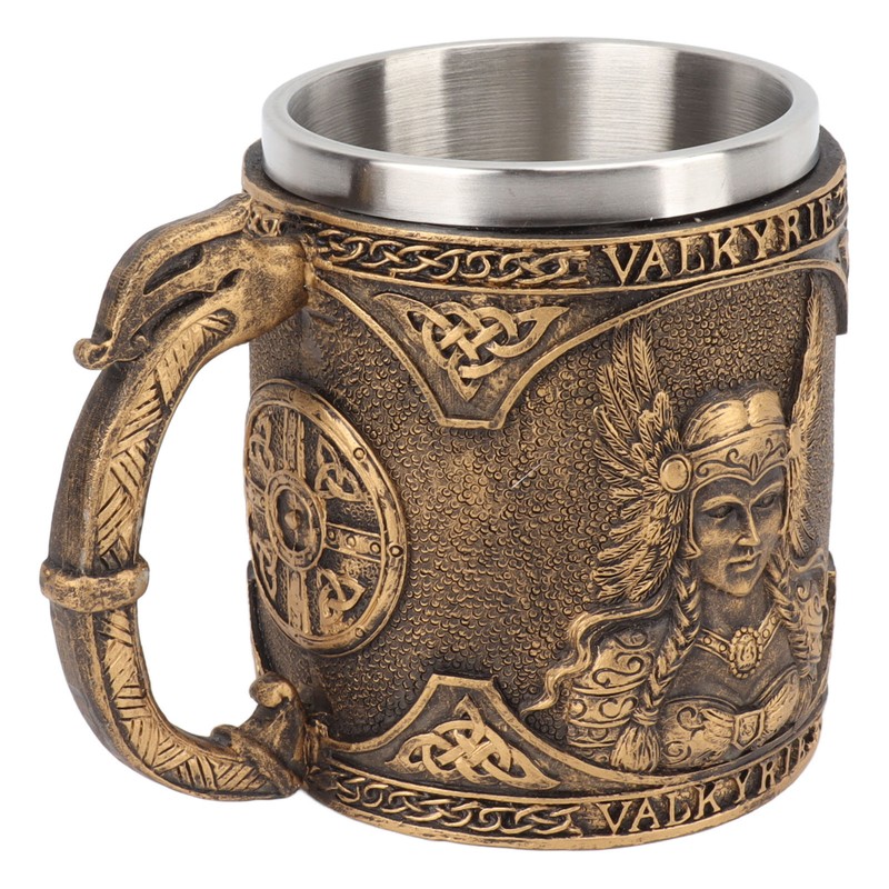 Beer Mug Stainless Steel Resin Double Layered High Temperature Resistant