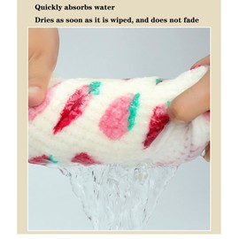 4everyoung Cute Strawberry Print Bathrobes Bath Towels Set Soft and Absorbent Coral Fleece Bath Hat Shower Hat Bath Skirt Quick Dry Cap Hair Wrap for Bathing for Outdoors Pool Travel