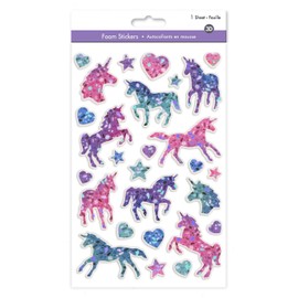 Unicorn Stickers - 3D Stickers for Kids Foam Stickers for Girls Puffy Stickers for Kids Girl Stickers Sparkly Stickers Girly Stickers Unicorn Stuff Sparkle Sticker Set Puff Sticker Set of 27 Stickers