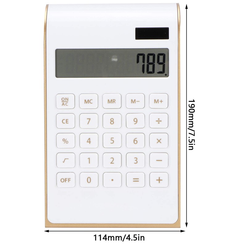 Calculator, 10 Digits Large Buttons Calculator, Solar Desktop Calculator with