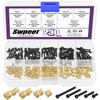 Swpeet 230Pcs Assorted M2 12.9 Alloy Steel Hex Socket Screws