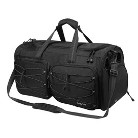 MOSISO Baseball Bat Bag, Large Capacity Catchers Gear Duffle Bag with Shoe Compartment&Adjustable Shoulder Strap&Handle for Training Gear Sports Gym Equipment, Black