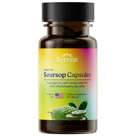 Serene Herbs Soursop Capsules – 30 Servings of Natural Immune Support and Wellness Boost