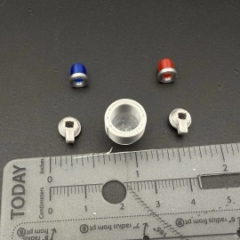 LED-compatible Lightbar 1/24 1/25 Clear PSP Beacon Brake Light Kits Pennsylvania State Police Style