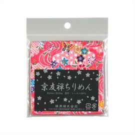 KIYOHARA クラフトギャラリー 京友禅ちりめん カットクロス 23cm×32cm #5731 ピンク CM500C