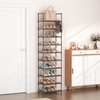 LANTEFUL 10 Tiers Tall Shoe Rack 20-25 Pairs Boots Organizer