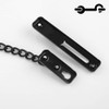 JQK Door Chain Lock Black, Stainless Steel Door Guard with