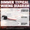 Doright 12V LED Dimmer Switch,RV Light Switch,12V 5A 60W Low