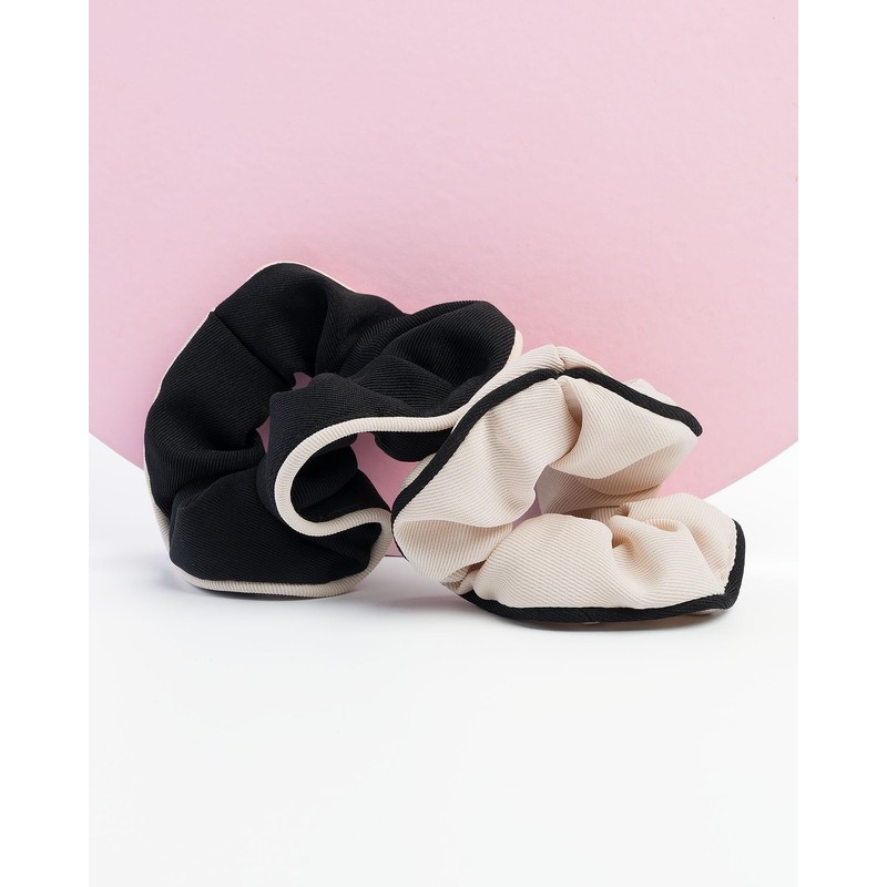 Brushworks Contrast Scrunchies (2 Pack)
