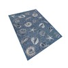 Liora Manne Shells Navy Indoor Outdoor Area Rug, 1'11" x