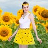 Sunflower Costume Women, Sunflower Costume Tutu Yellow Tulle Skirt with