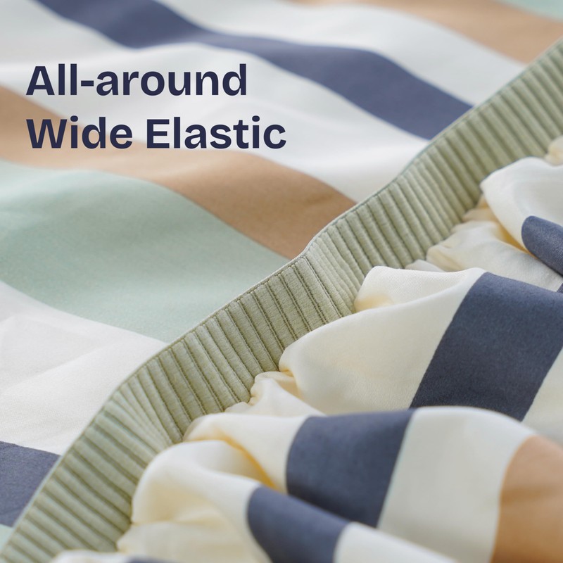 Sheet Story Bamboo Double Fitted Sheet - 41cm Deep Pocket,
