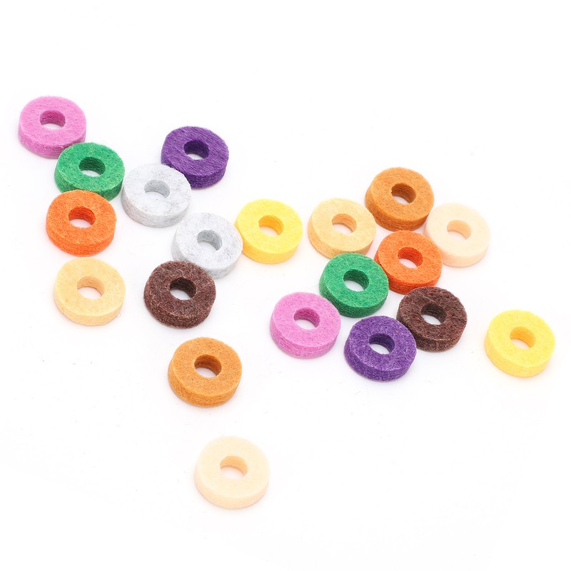 20Pcs Drum Cymbal Felt Multicolour Pad Instrument Accessory Replacement Part