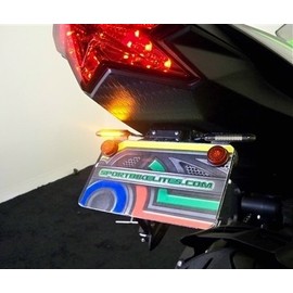 LED Fender Eliminator Kit for Kawasaki Ninja ZX6R - Integrated Brake and Turn Signals, Smoked Lens