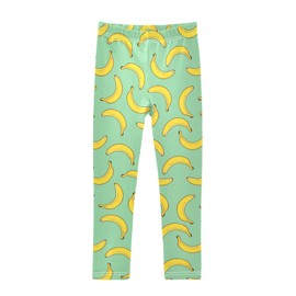 CaTaKu Leggings for Girls Bananas Hipster Tropical Athletic Tights Pants Toddler Girls Leggings Colthes Size 7-8t
