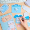 Mini Sticky Notes, Strong Laminated 30 * 8 Sheets Funny