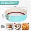 Spmarkt 10-Inch Glass Bottom Springform Pan with Silicone Seal, Springform