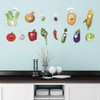decalmile Kitchen Wall Decals Vegetable Corn Chili Funny Wall Stickers