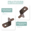 sourcing map 50Pcs Shelf Support Pegs, 5mm L-Shaped Bracket with