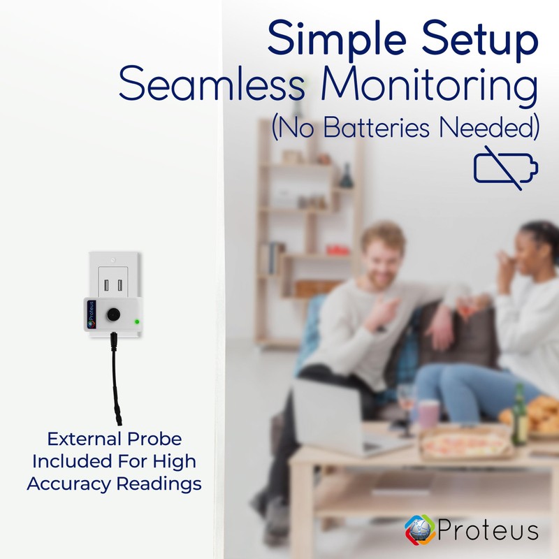 Proteus AMBIO - Wifi Temperature Humidity sensor with Buzzer and