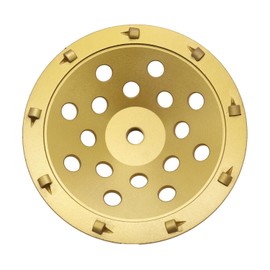 7 Inch PCD Grinding Cup Wheel 9 Segments for Epoxy Thinset Glue and Concrete Floor Surface Coating Removal, 5/8”-11 Threaded