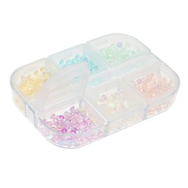 Vaguelly Delicate Resin Nail Decors Color Mermaid Pearl Nail Art Accessories for DIY Manicure Three Dimensional Charms for Parties and Special Occasions