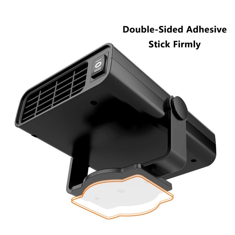 Baceyong 12V 12W Car Heater, 2-In-1 Ev Heater Fan, Windshield