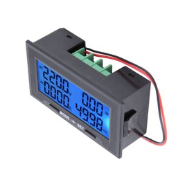 Voltage Meter, Power Monitor, YB5142DM 0-500V Digital Multimeter Intelligent Digital LCD Display AC Voltage Current Tester Meter (AC100A Split Type)