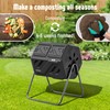 Werph Compost Bin Outdoor Composter, Fast Assembly 43 Gallon Dual